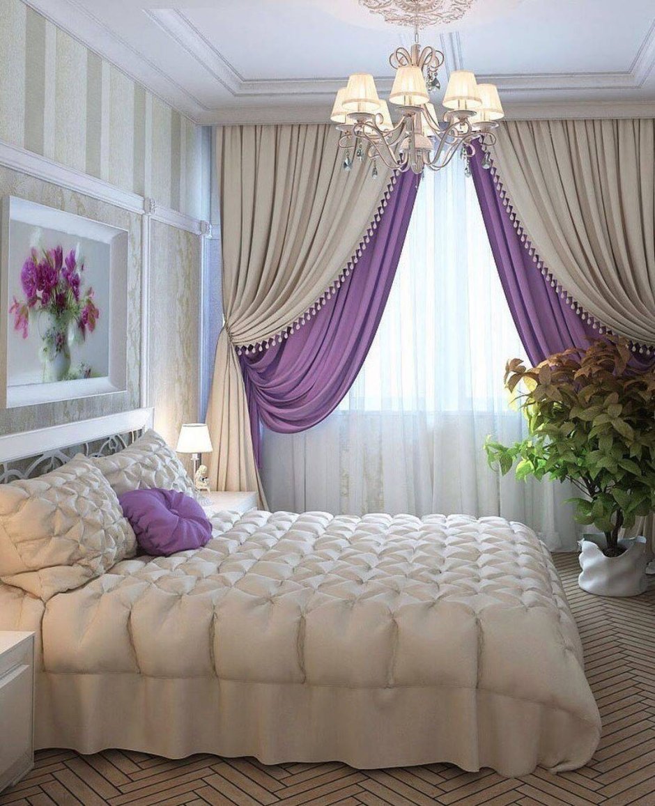 Спальня в романтическом стиле
