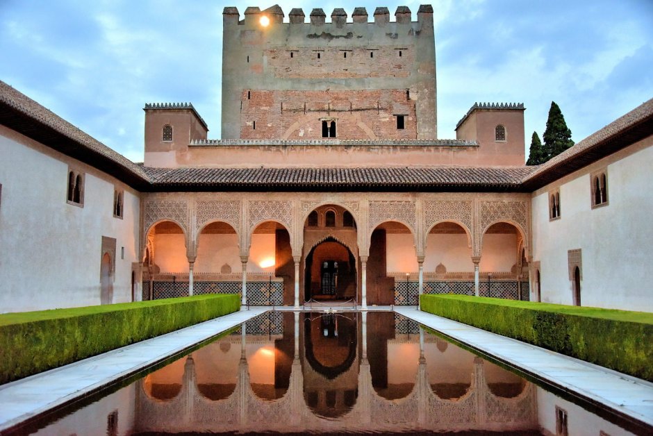 Alhambra Mexuar Courtyard Moorish Wall