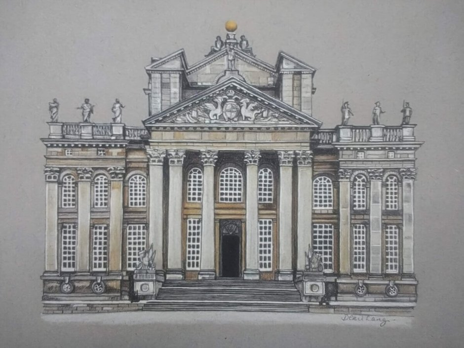 Бленхеймский дворец чертежи