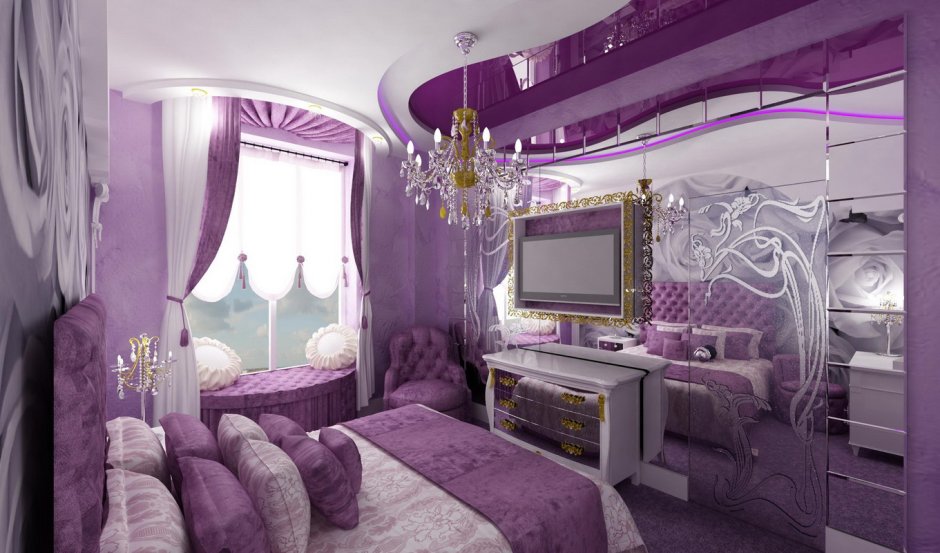 Замок фиолетовый
