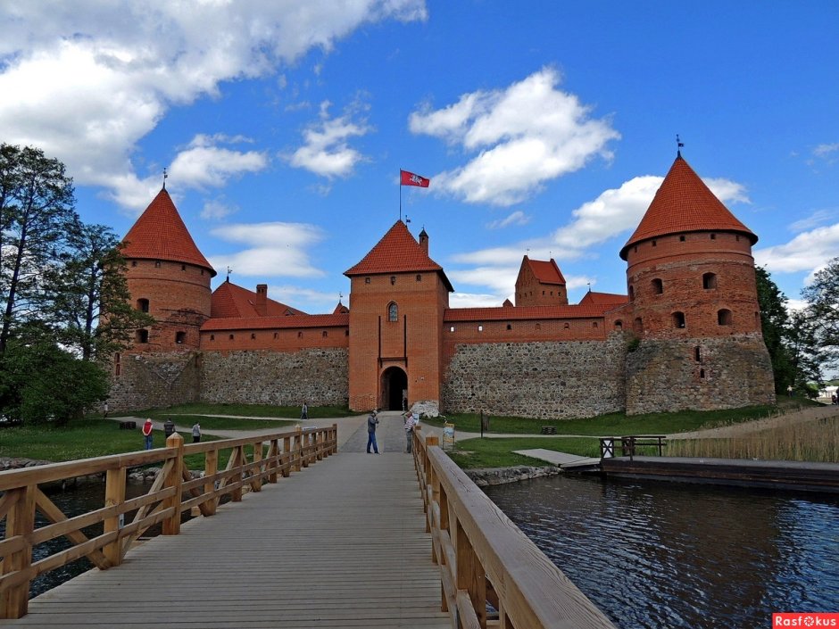В Литве замки замок Тракай
