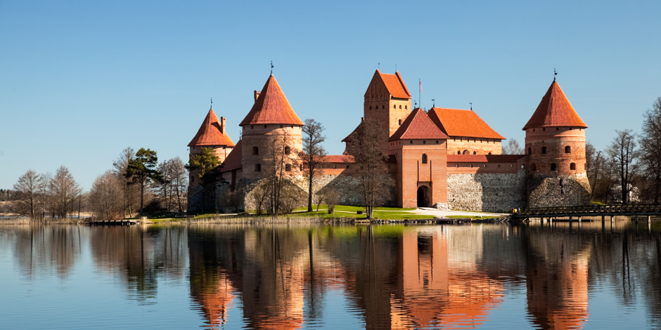 Замок Тракай в Литве фото