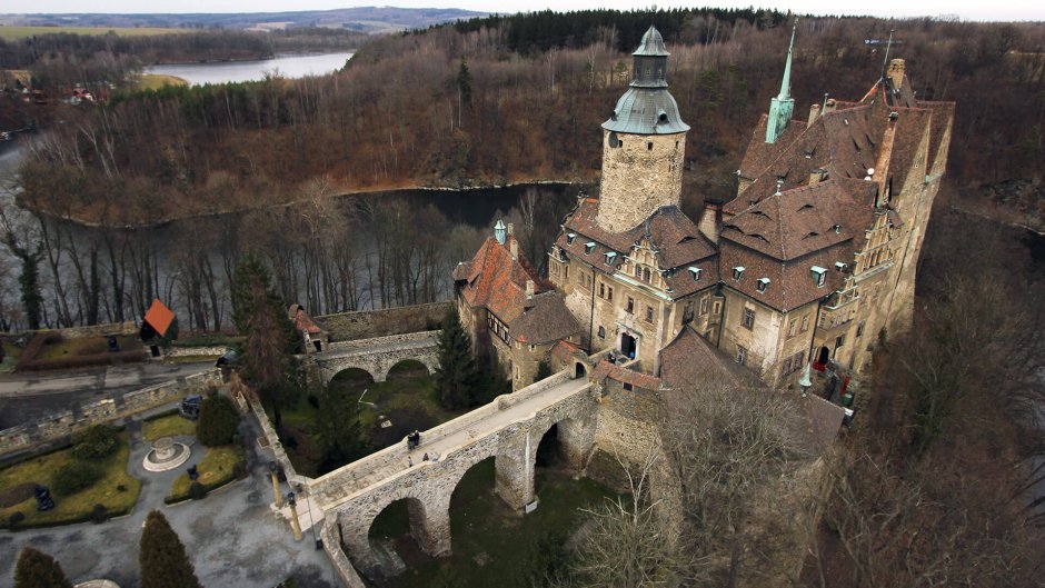 Охотничий зал в замке Штернберк в Чехии