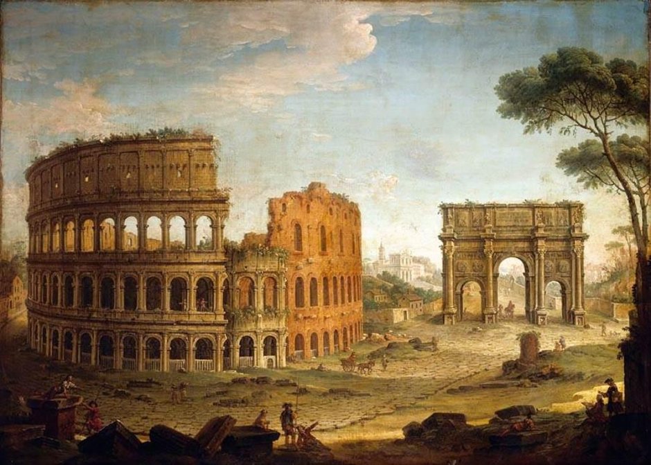 Колизей в Риме 17 века