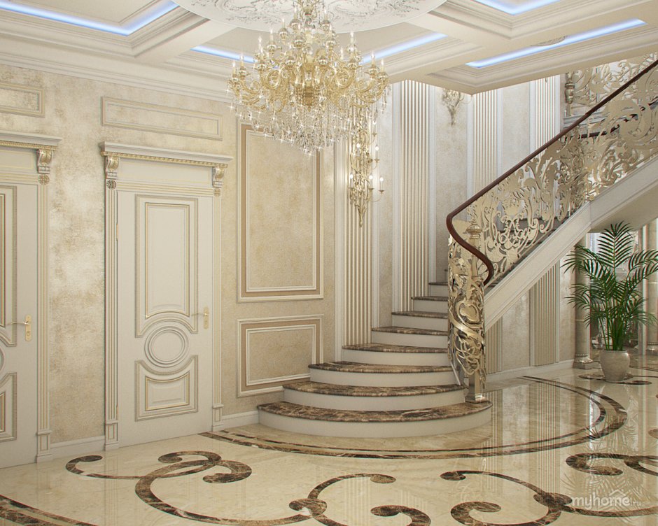 Холл в коттедже дизайнеры Москва