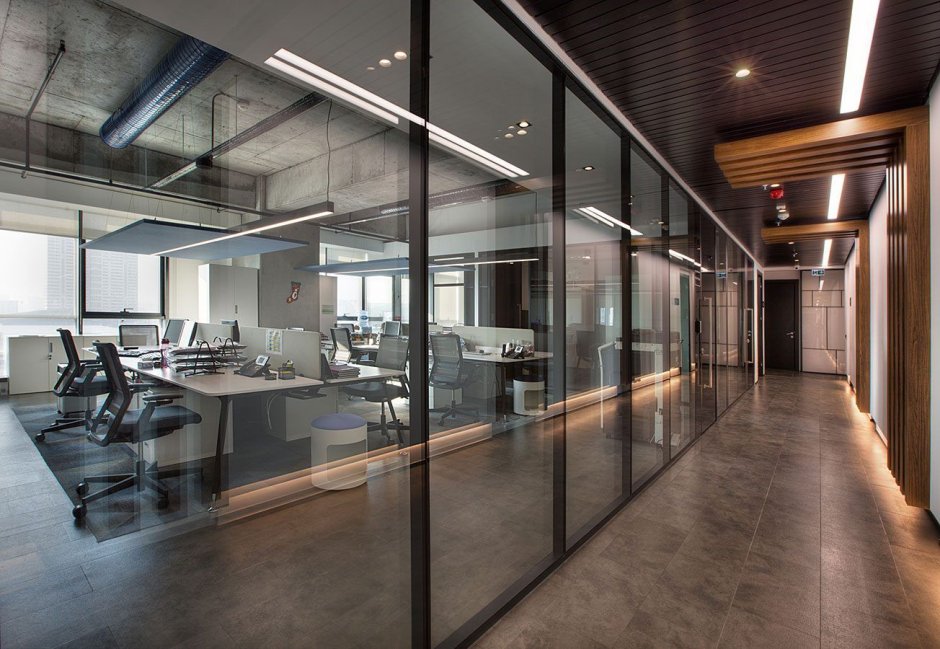 Интерьер зала лофт