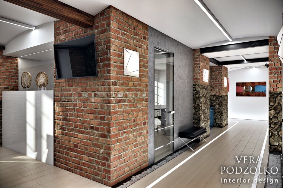 Интерьер Индастриал лофт Шик