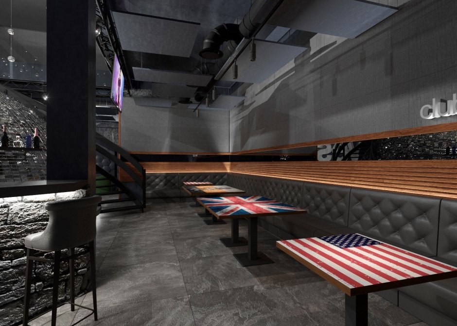 Двухэтажное здание в стиле лофт