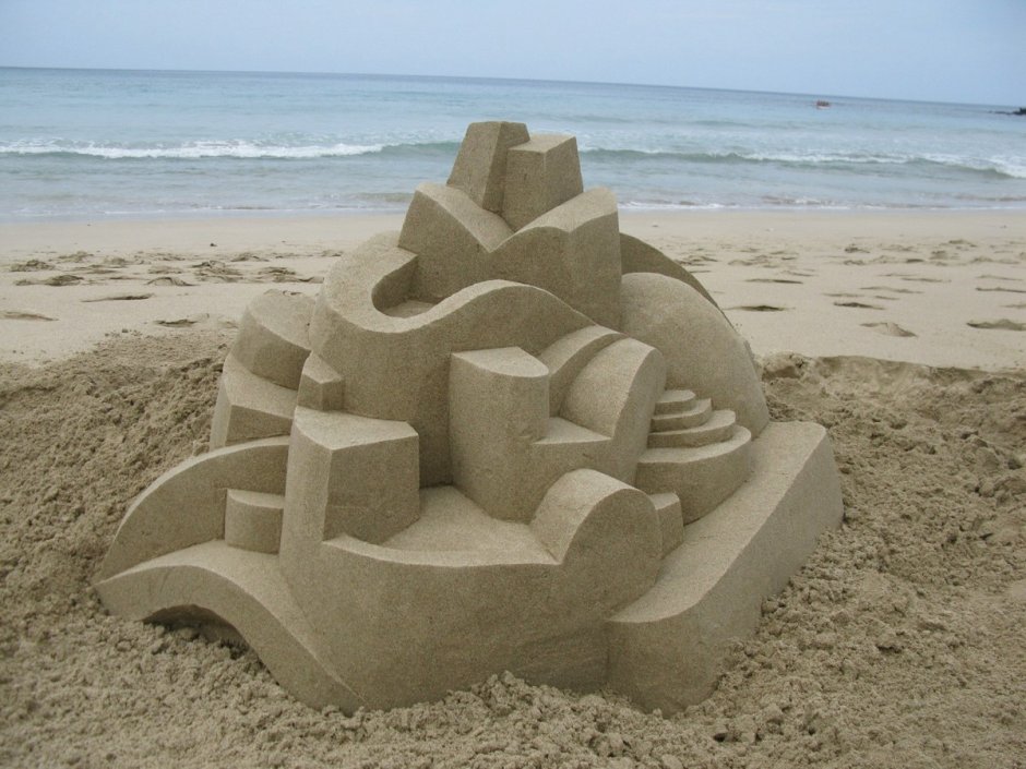 Красивый песочный замок