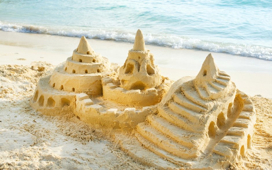 Песчаные кирпичи замка песочного