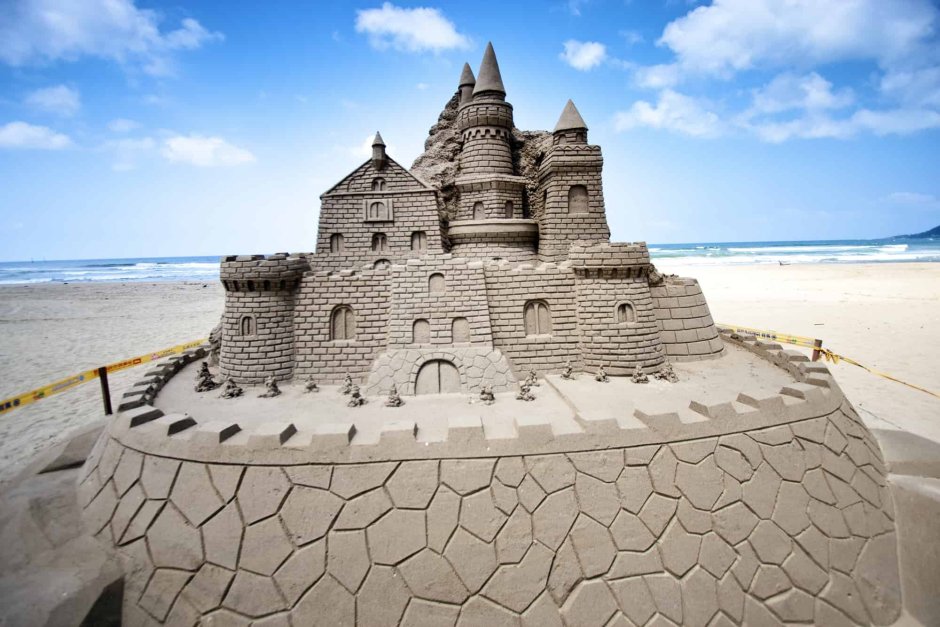 Замок из песка для детей 5 лет