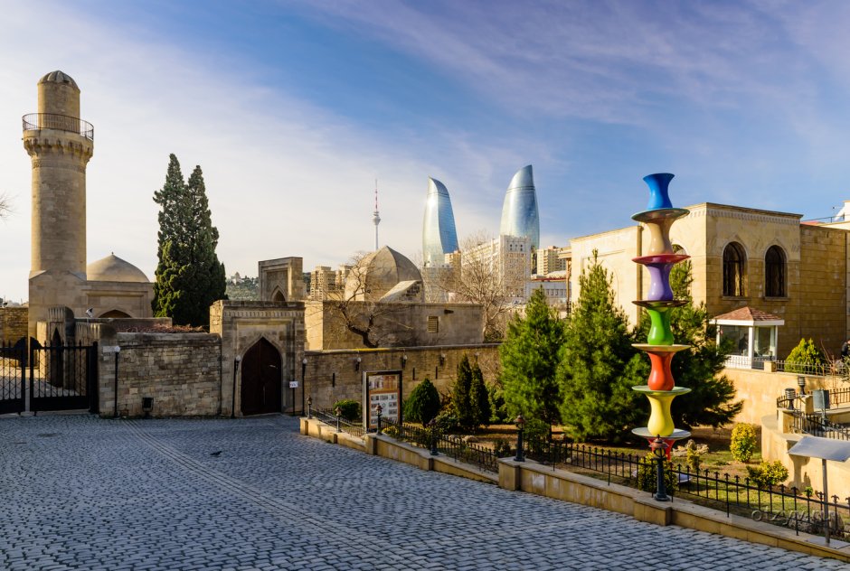 Красивые места Баку старый город