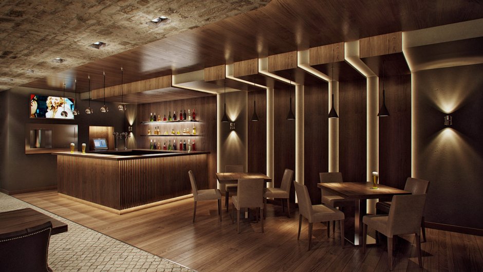 Проект интерьера кафе