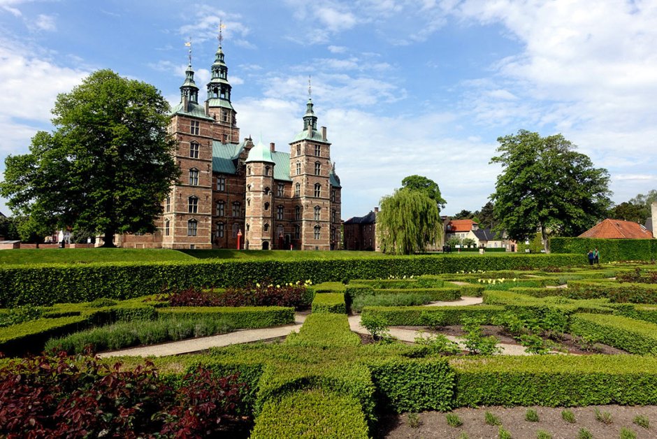 Замок Розенборг Копенгаген сад