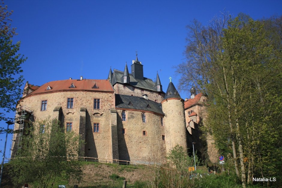 Средневековый замок Крибштайн