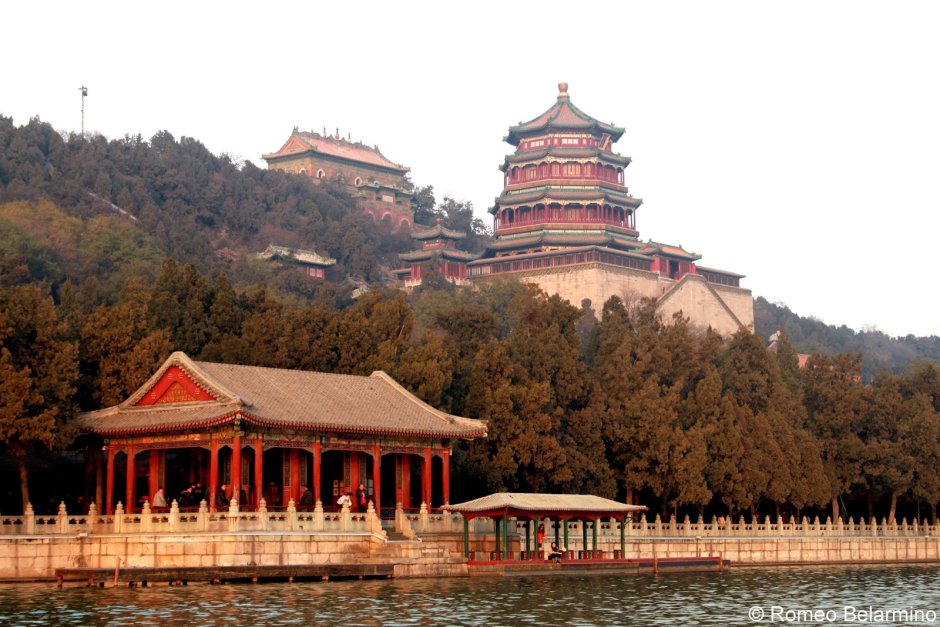 Архитектура древнего Китая парк Ихэюань