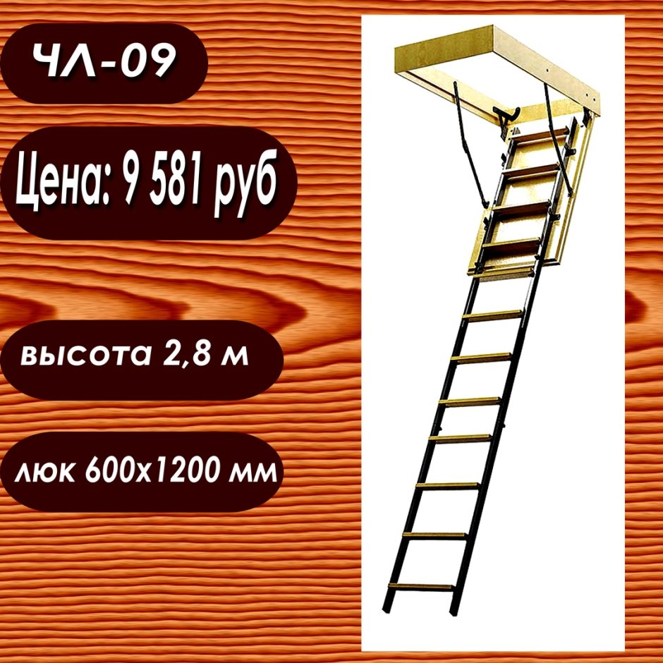 Лестница чердачная LWT 60*120*280