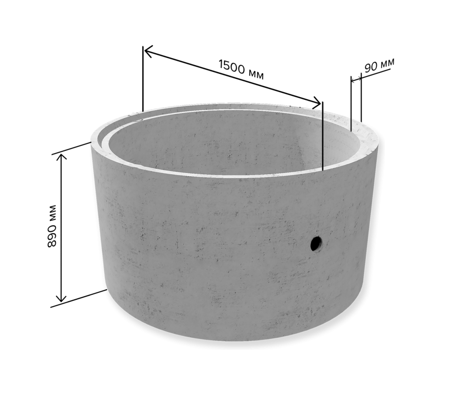 Кольцо стеновое КС-15.9 (Замковое исполнение)