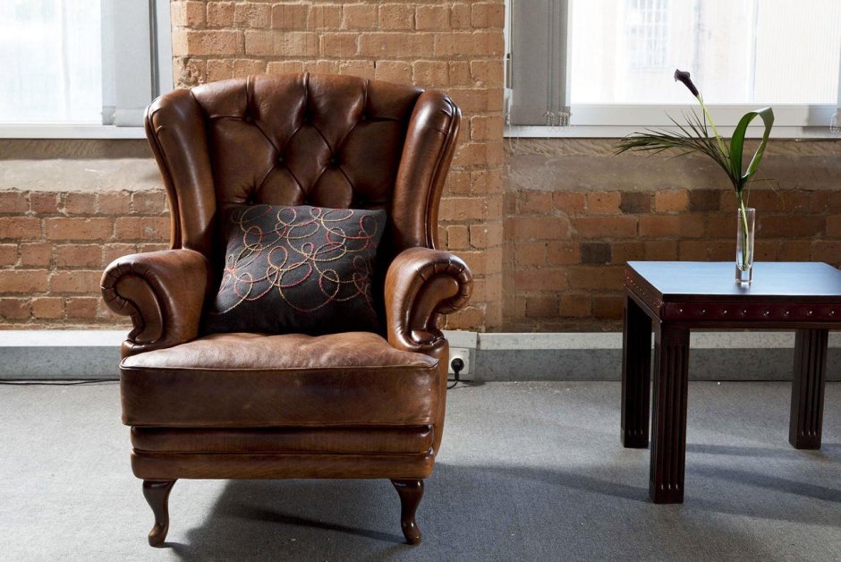 Кресло Norbert Armchair Brown Vintage
