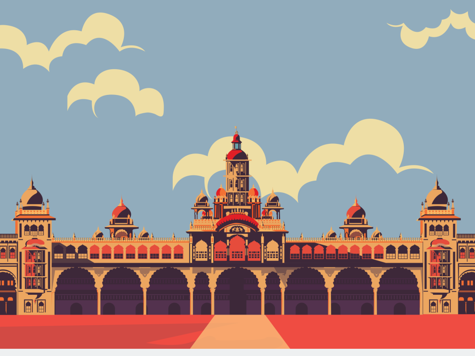 Дворец Майсура в Индии