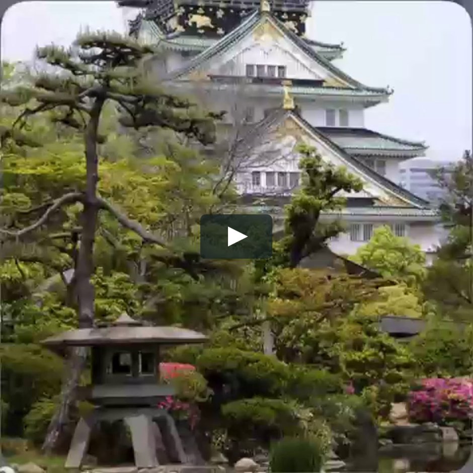 Япония Сакура храм