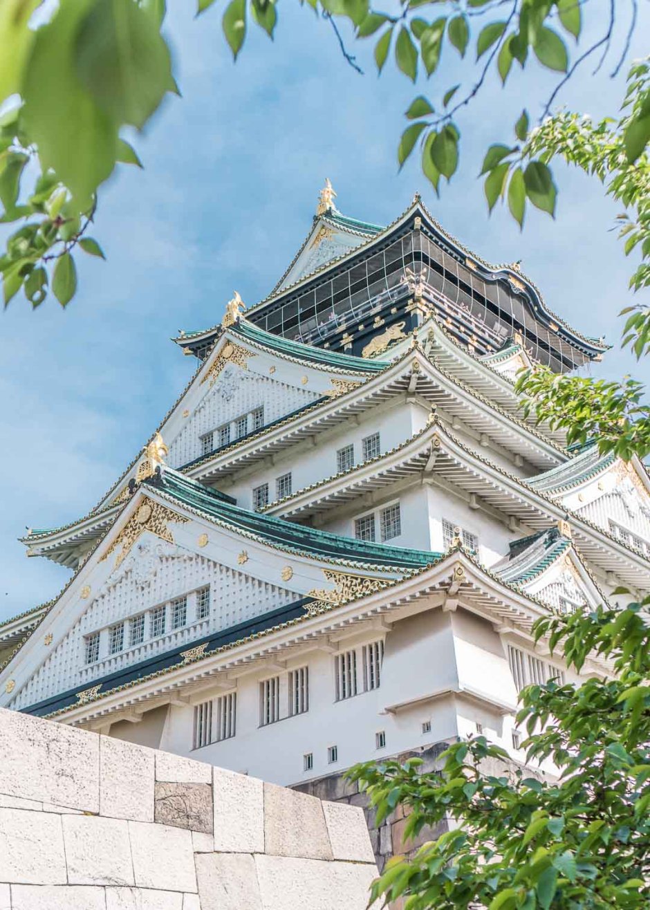План замок в Осака Япония