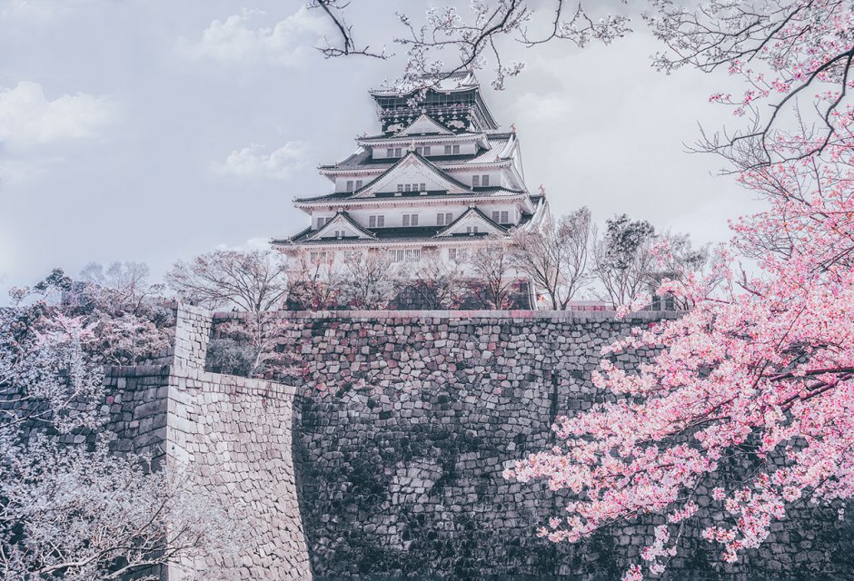 Замок Осака рисунок