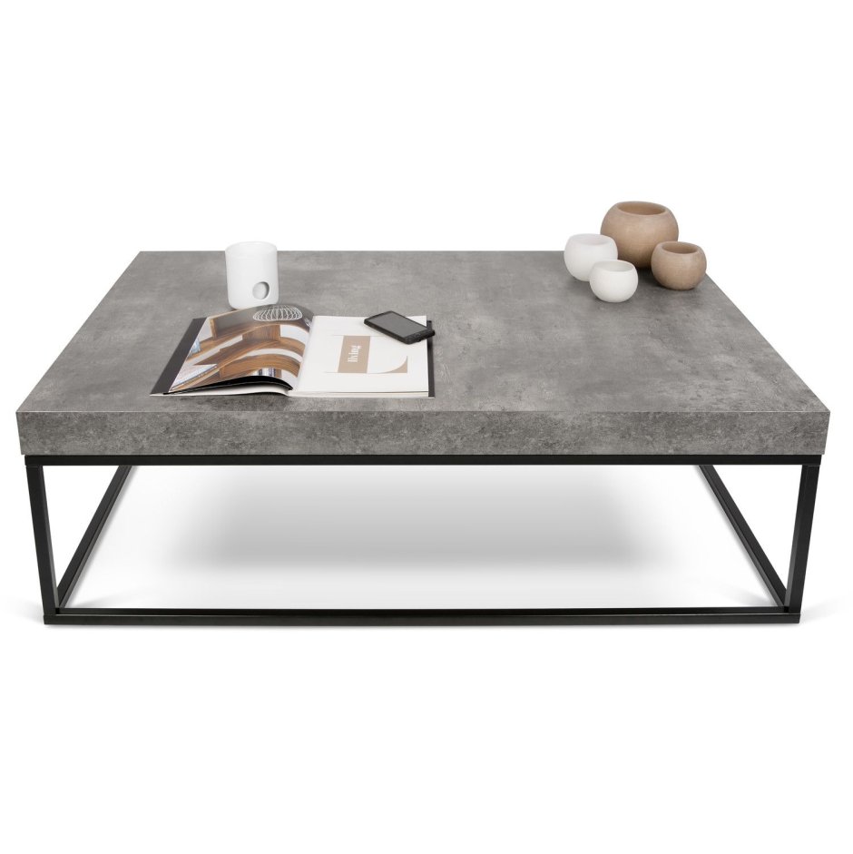Журнальный столик Bolero бетон / черный