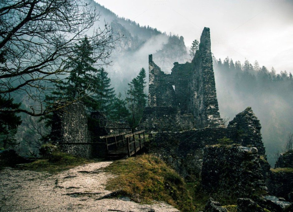 Замки Скандинавии руины