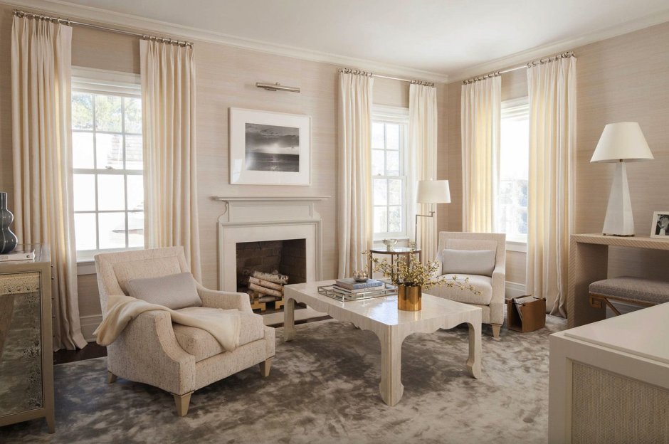 Гостиная в пепельных тонах