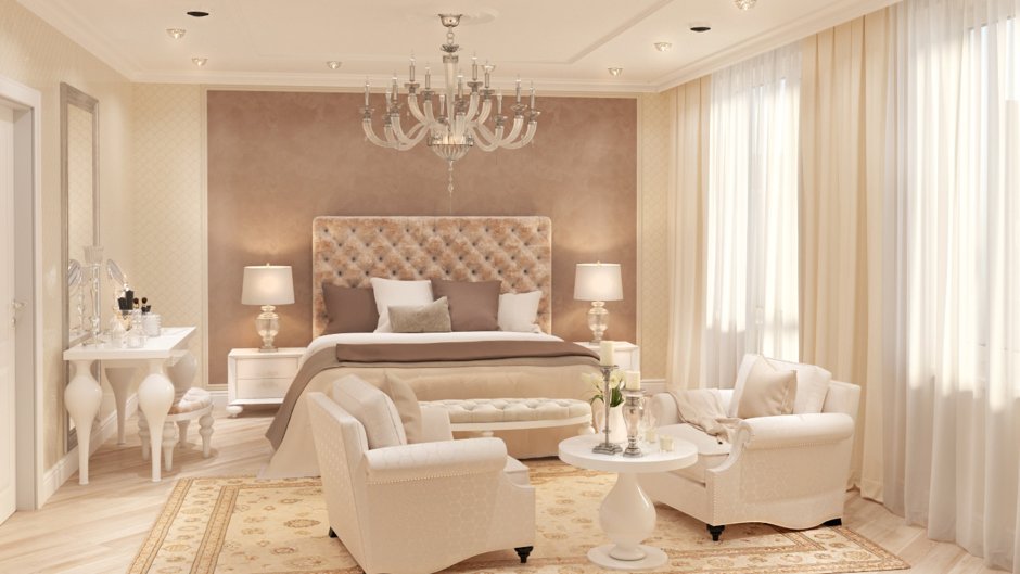 Дизайн интерьера в бежевых тонах