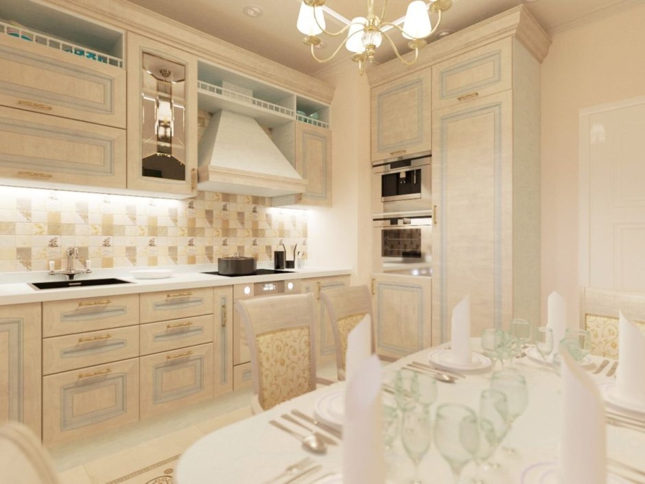 Кухня Неоклассика ваниль