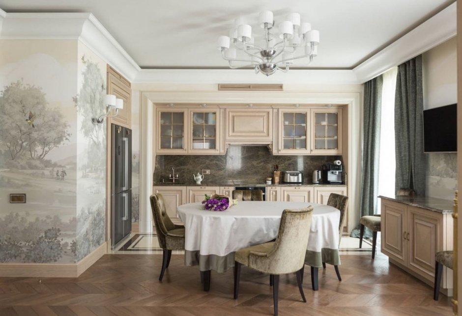Современная классика в интерьере кухни