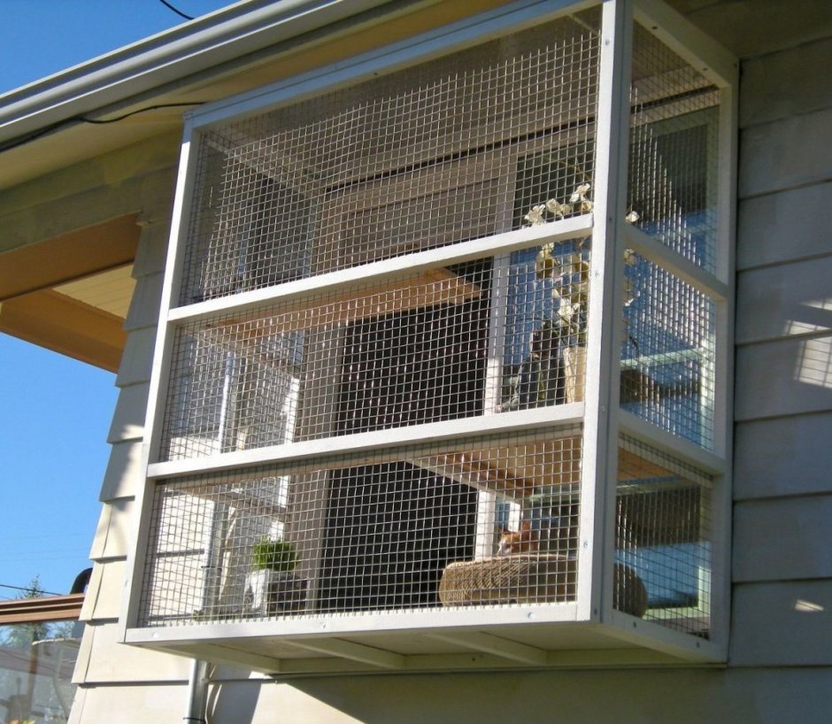 Вольеры на балконы для кошек