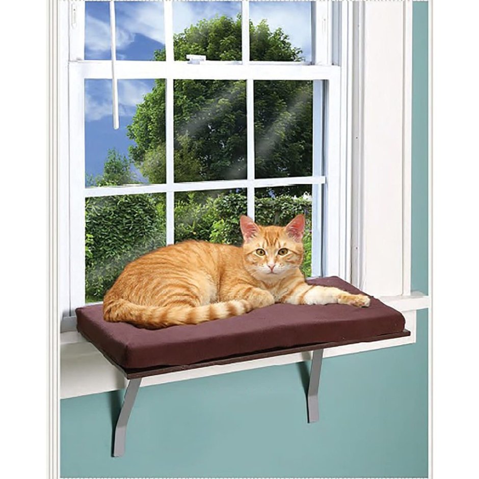 Лежанка на подоконник для кошки