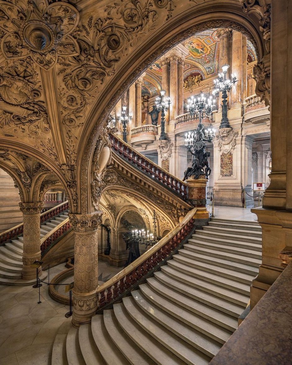 Опера Гарнье Париж лестница
