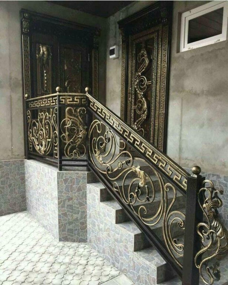 Маршевые кованые лестницы