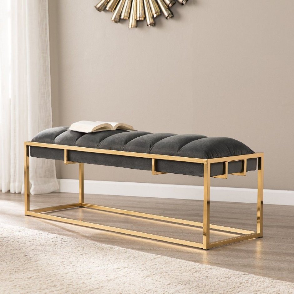 Gold Metal Bench