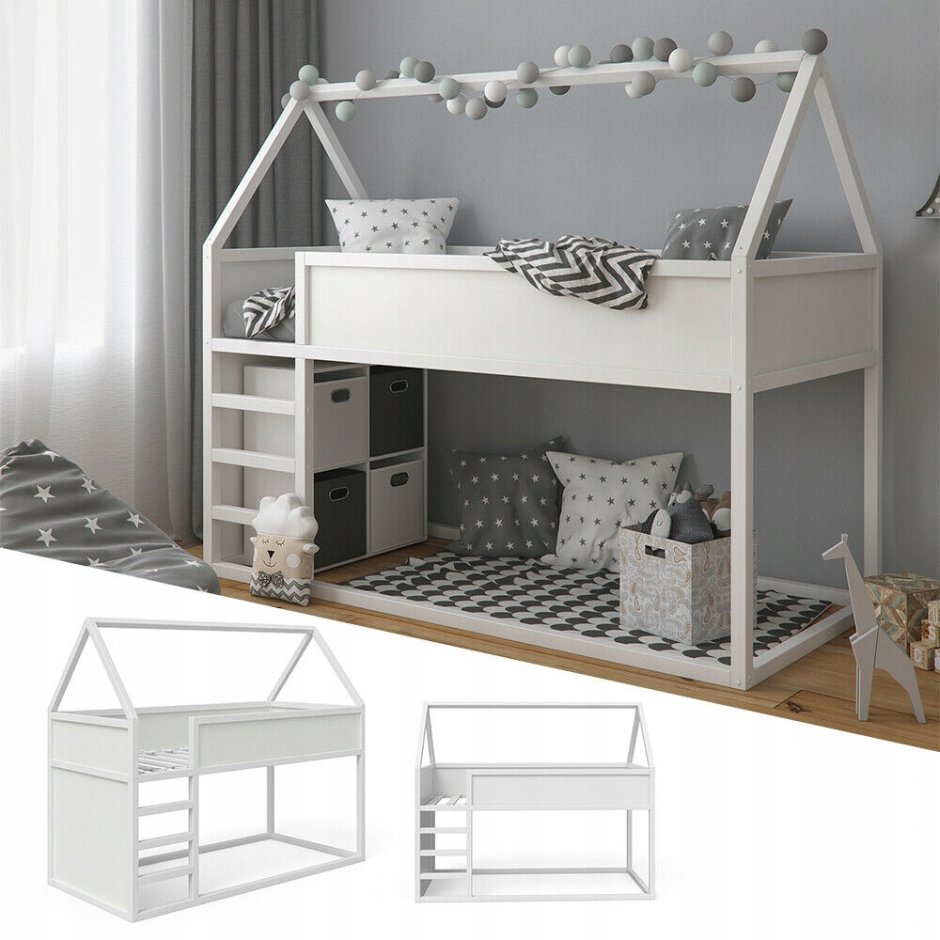 Кровать-домик Vicco Kinderbett hausbett Design