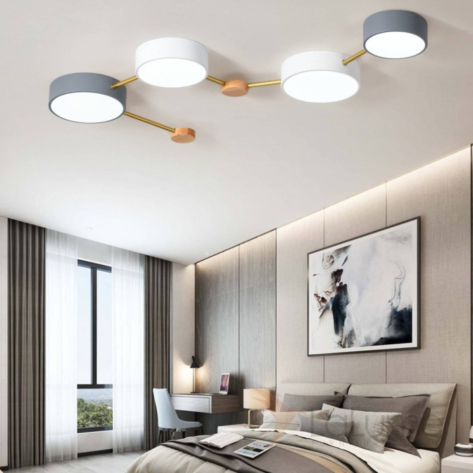 Потолочный светильник Light Jet 10 Black and Gold от IMPERIUMLOFT