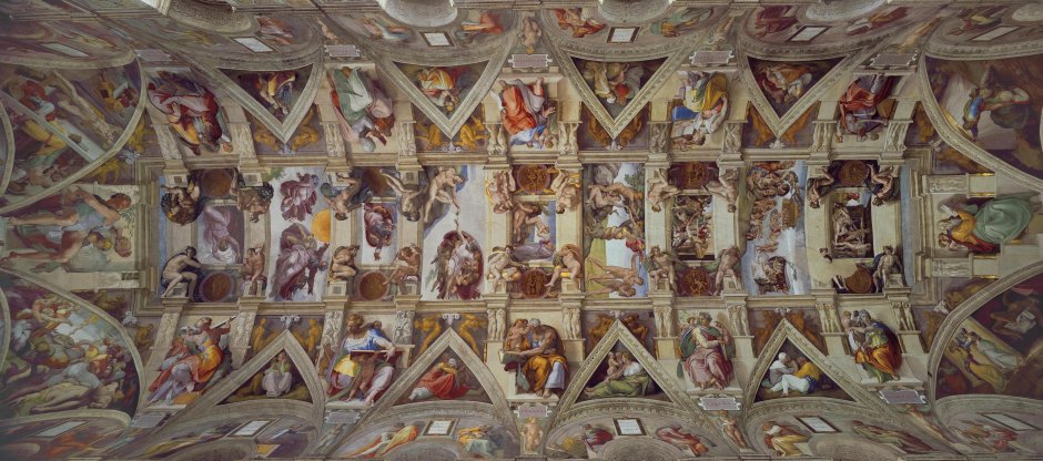 Микеланджело фрески Сикстинской капеллы