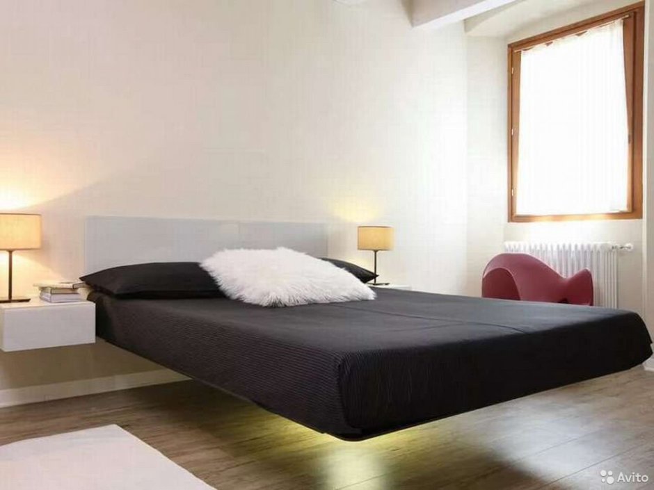 Левитирующая кровать в стиле лофт