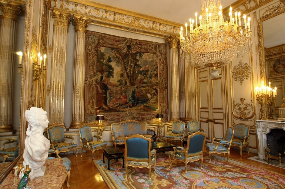 Елисейский дворец Париж интерьер