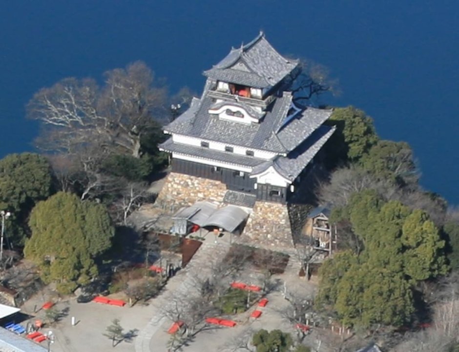 Японский замок сверху