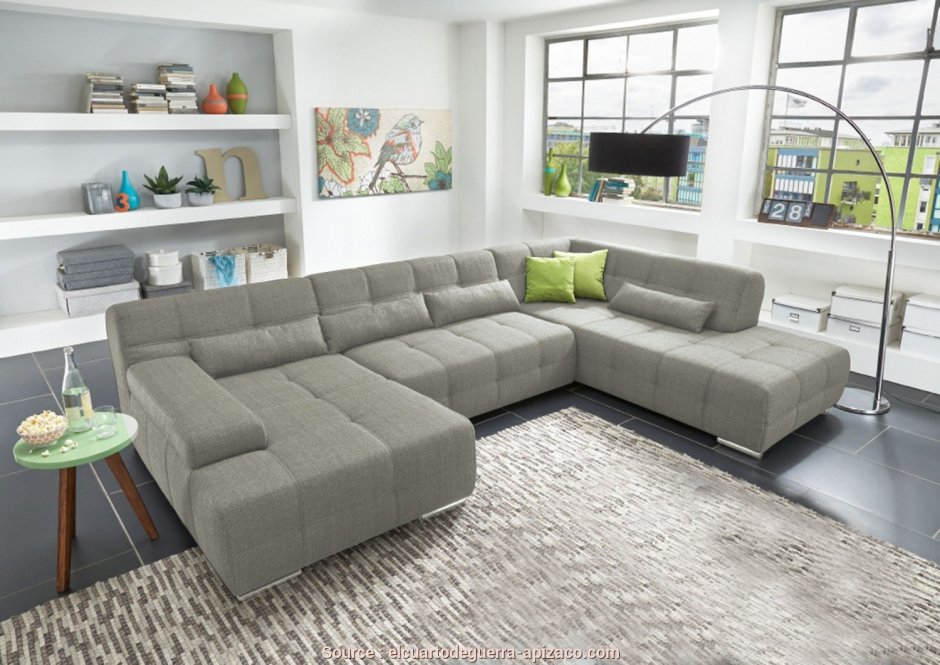 П-образный диван в интерьере