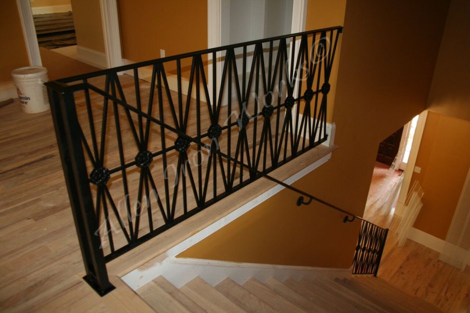 Indoor Metal Railing Art