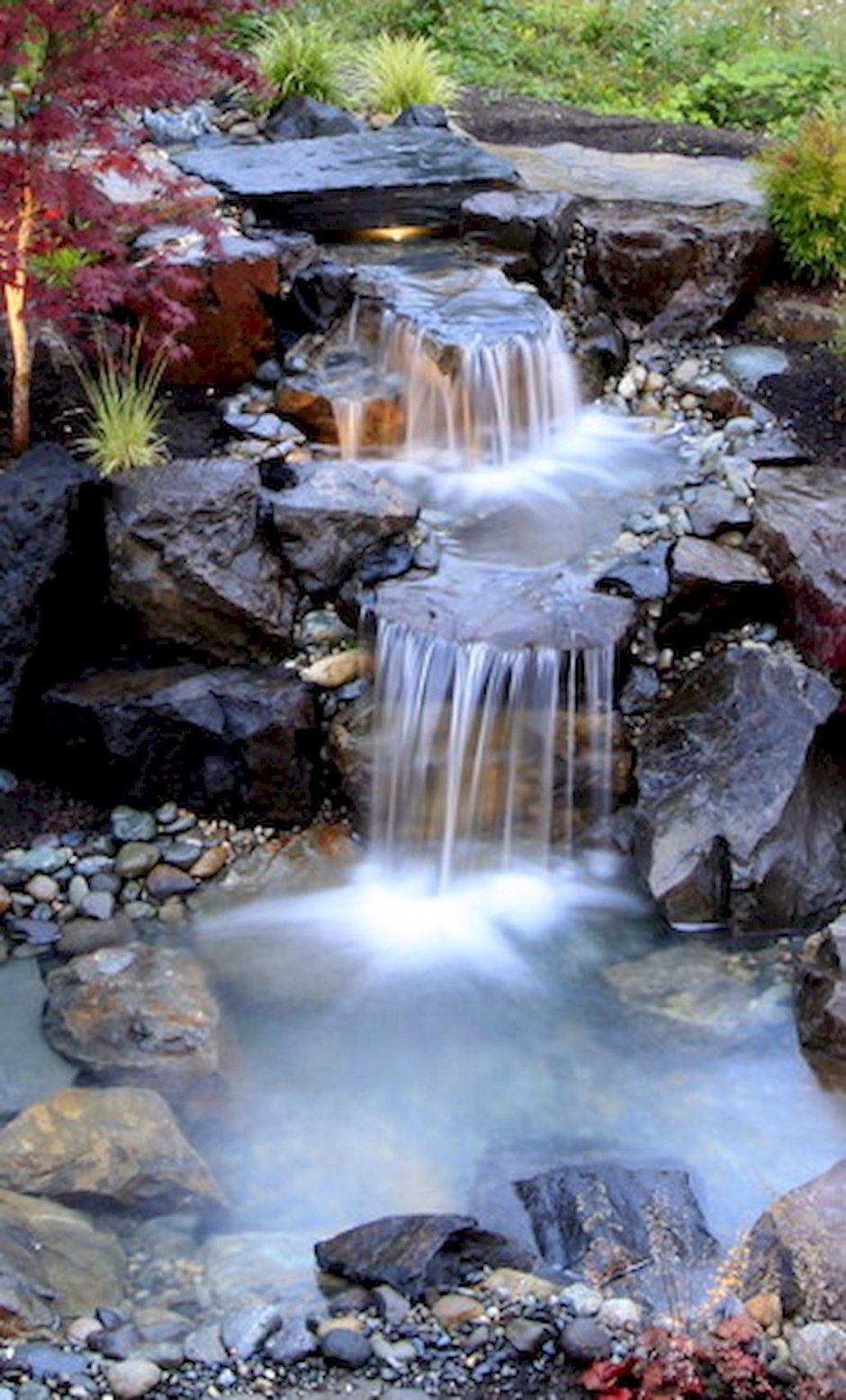 Каскад искусственный водопад