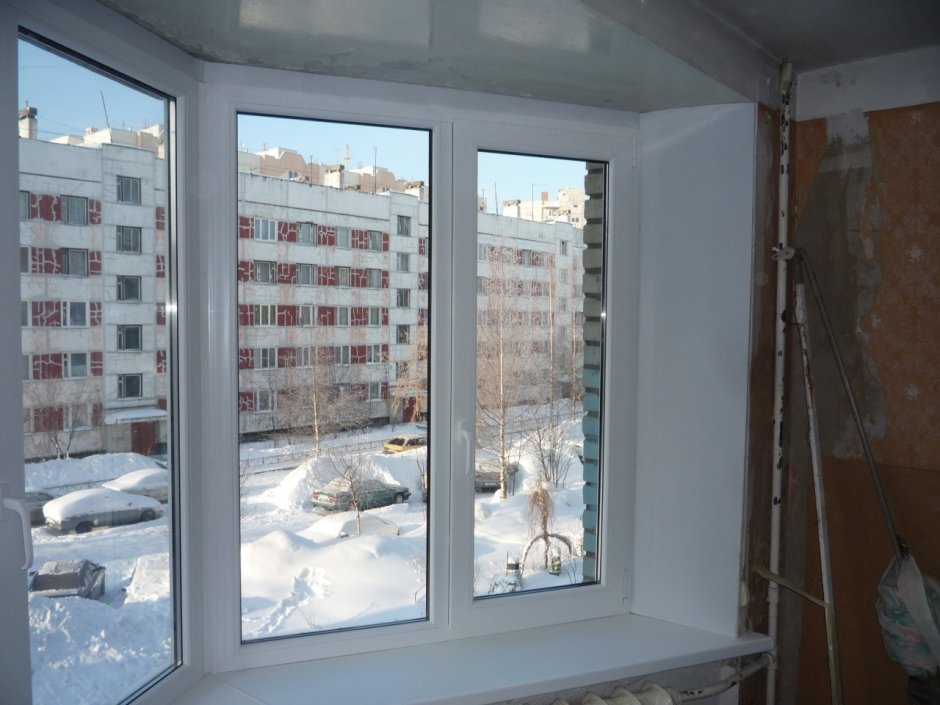 ПВХ окна балконный блок монтаж