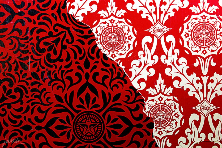 Shepard Fairey орнамент