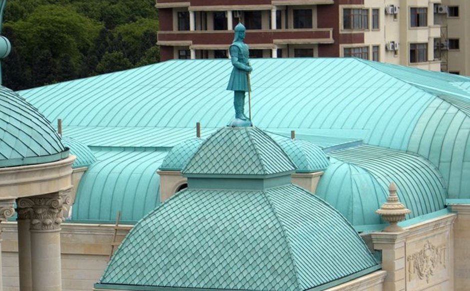 Патинированная медь для кровли